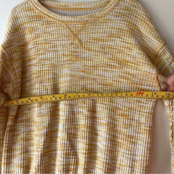 Old Navy Kids 2-Piece Waffle Knit Lounge Set | Size 5T | Yellow White Girls - Picture 10 of 13